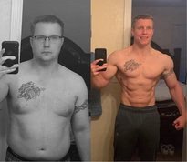 Customer before and after photos, side by side
