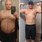 Customer before and after photos, side by side