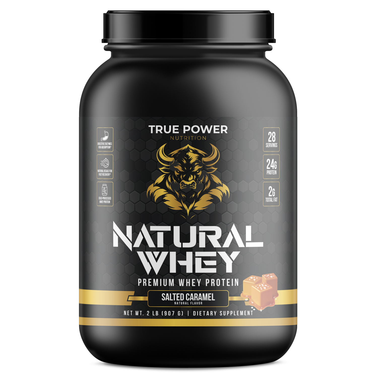 ROC210N Natural Whey Protein - Salted Caramel - Image 1